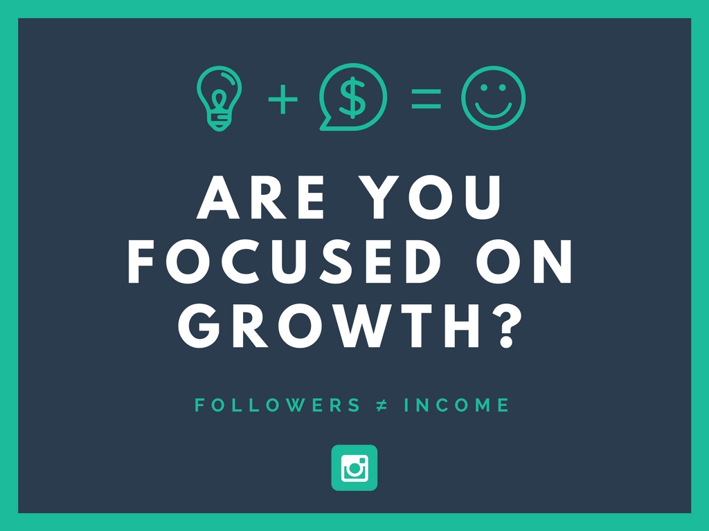 banner saying are you focused on growth